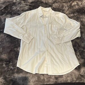 Chef Works White Button Down Shirt - M